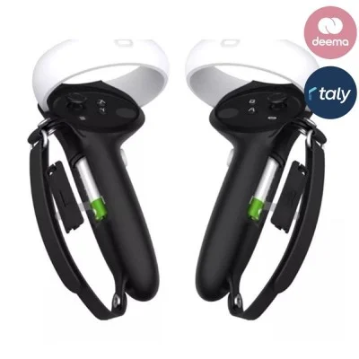 Gamax oculus quest2 extended handle Half case battery - black